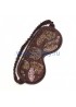Повязка для сна «Бабочки» - dark chocolate  со стразами Swarovski